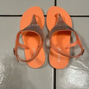 Bamboo Joanna-01S Orange Women’s Sandals Size 7
